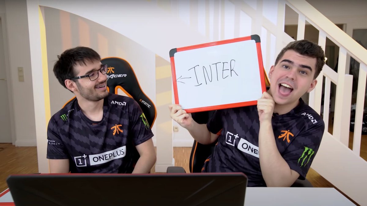 FNATIC's tweet photo. Your third @ is Hyli in this photo.
#FNATICLIVE Guess My ELO is back tomorrow.
@FNCHylissang ๐ @Bwipo
Who will the second pair be? ๐ https://t.co/Tyx3bytlSX