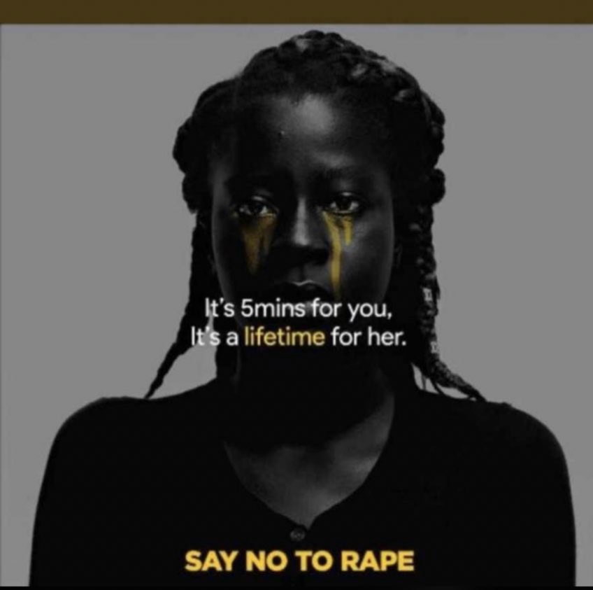 Drug dealers get longer jail sentence than a rapist. 
People ask for drugs,  nobody ask for rape, rape is violence, rape is unpardonable, and if you say what if, God will punish you, cause there’s no excuse for rape. Say no to Rape❌❌❌ #SayNoToRapist #saynotorape #AbujatoAkure.