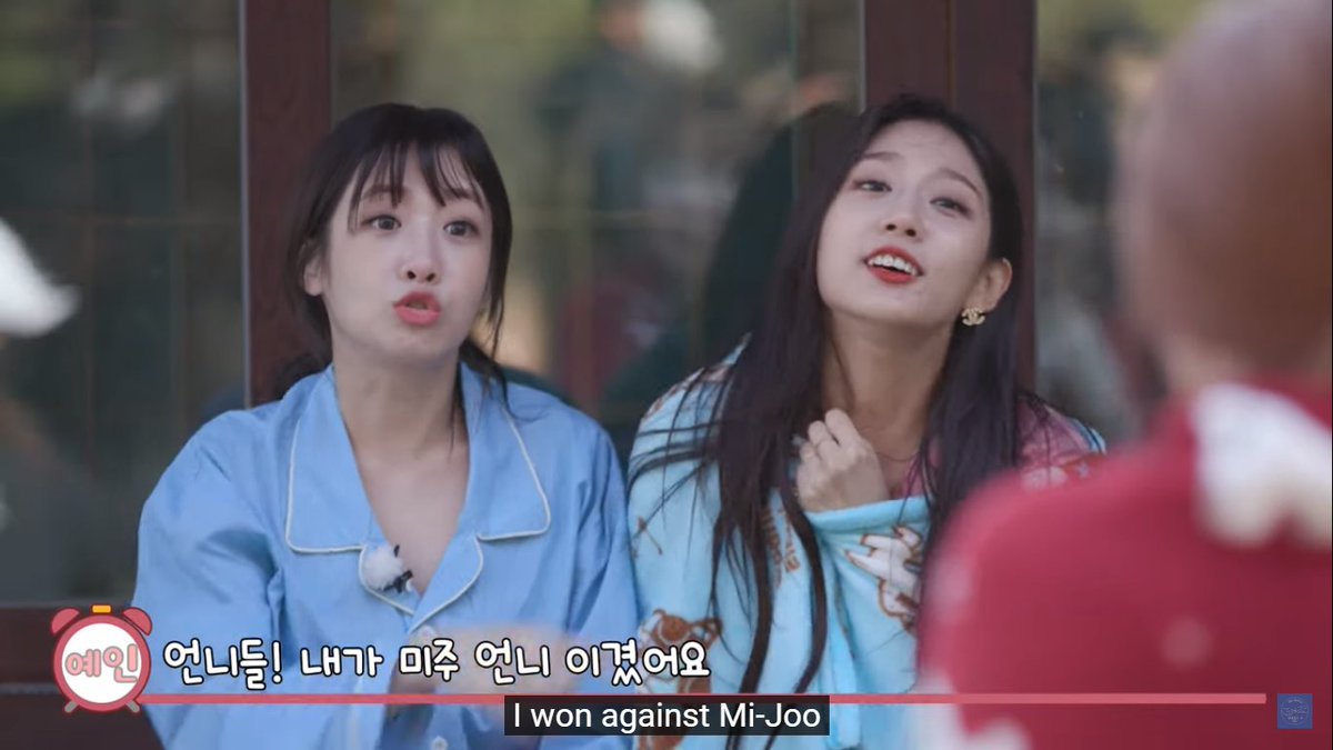 this four-word idiom game will always remind me of yein and mijoo from now on 