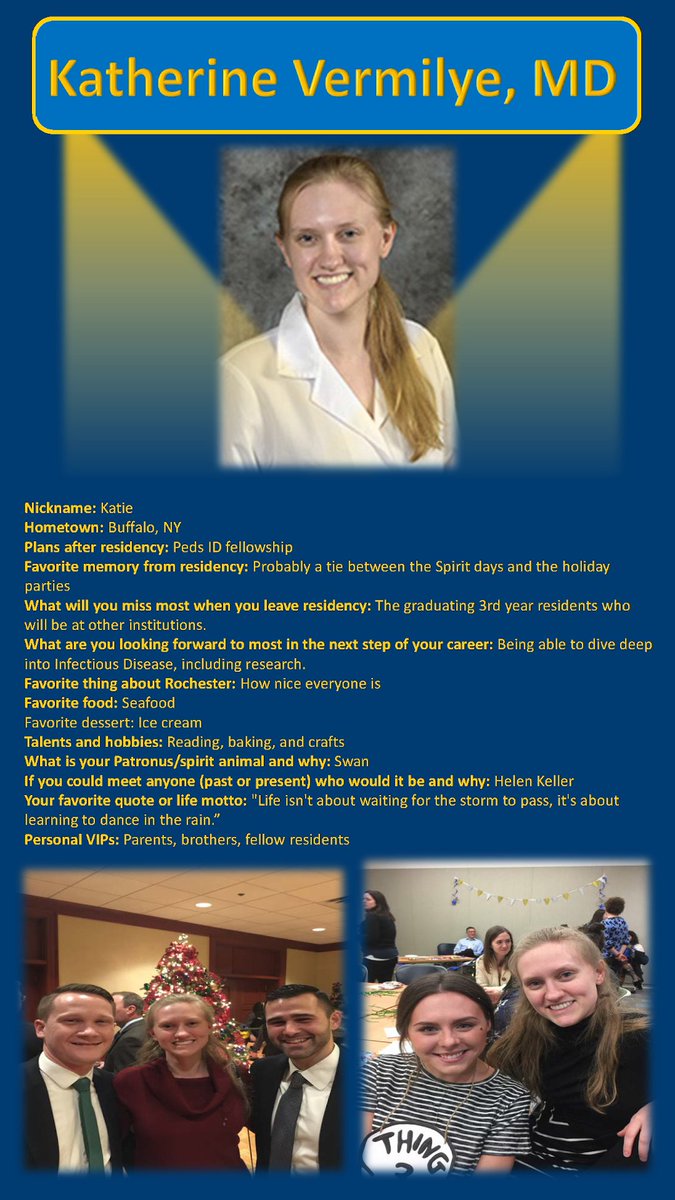 PedsUrmc's tweet photo. Today's graduating resident we're celebrating is none other than Dr. Katherine Vermilye! She's staying here at Strong, and we love it #ForTheKids! #GCH #URMC #Graduation2020 #ResidencyGraduation
#ResidencyGraduation2020 #NewPediatricians
#PedsHeroes #WomenInMedicine https://t.co/XGU5Imd2Ma