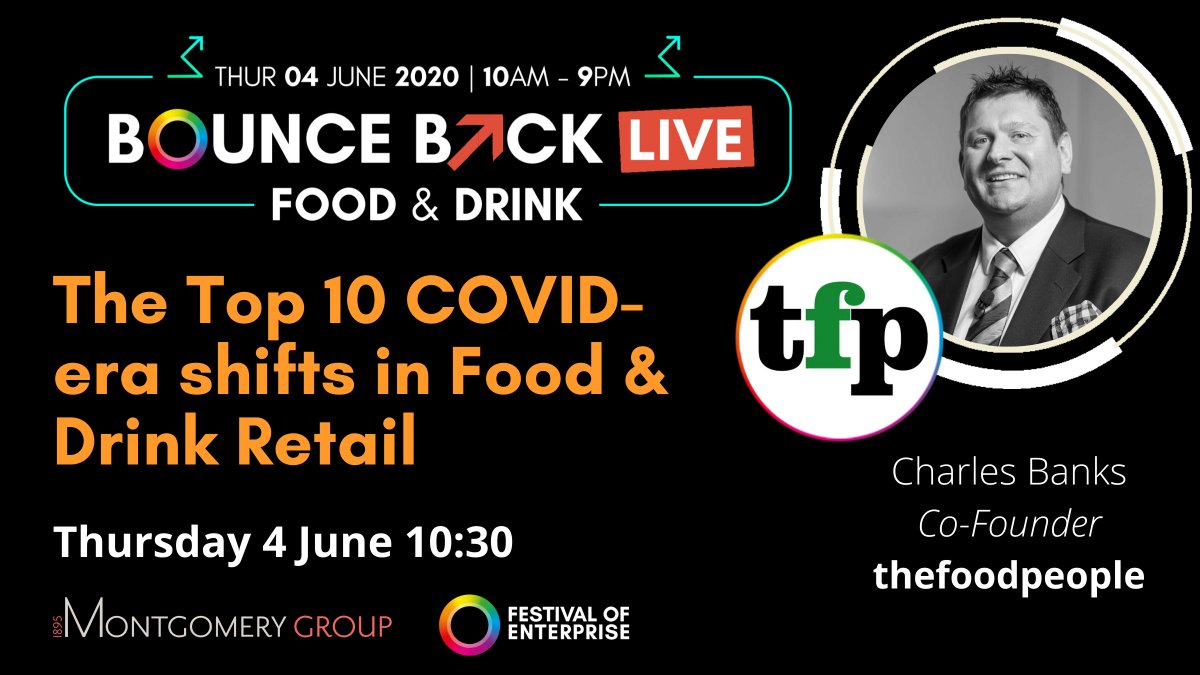 This Thursday I'm excited to host Charles Banks of 
<a href="/thefoodpeople/">thefoodpeople</a> on The <a href="/Montgomery_1895/">Montgomery Group</a>
 Series, talking about shifts in food &amp; drink retail in the COVID era. <a href="/IFE_Event/">IFE_Event</a> <a href="/HRC_Event/">HRC</a> @ScotHot2021 <a href="/IFEX_NI/">IFEX</a> <a href="/SpecialityFair/">Speciality & Fine Food Fair</a> @IFEMS_Event <a href="/EnterpriseExpos/">Festival of Enterprise</a> 
 
lnkd.in/exUPnQC
