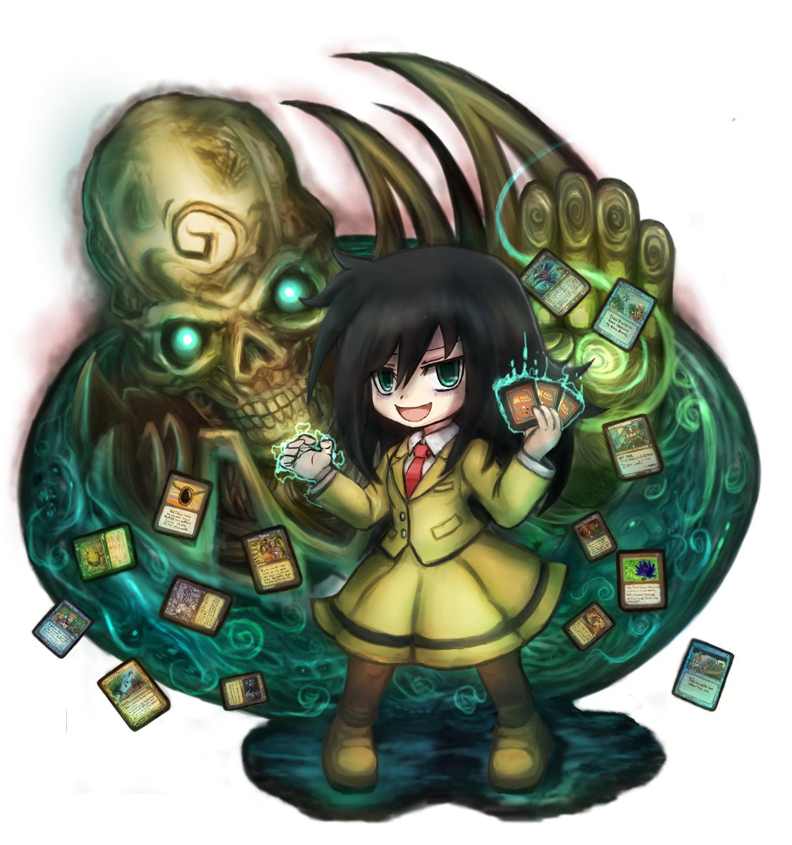 #過去絵を投げて絵を描いた気になろうキャンペーン 
過去の絵の保管フォルダをあさってたら出てきたので貼ってみる(*'ω`)ノ 東方ネタ多し!
古明地こいしのドキドキ大冒険にハマってたなぁ… 