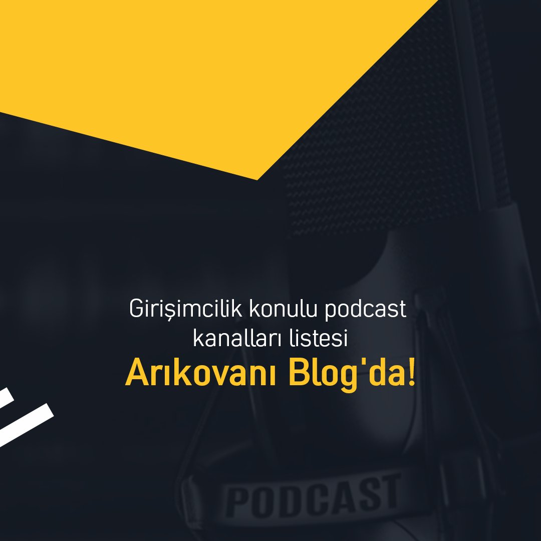 "Girişimcilik Konulu Podcast Kanalları" yazımız Arıkovanı Blog'da! #podcasts #girişimcilik #Entrepreneurship 👉 arikovani.com/blog/girisimci…