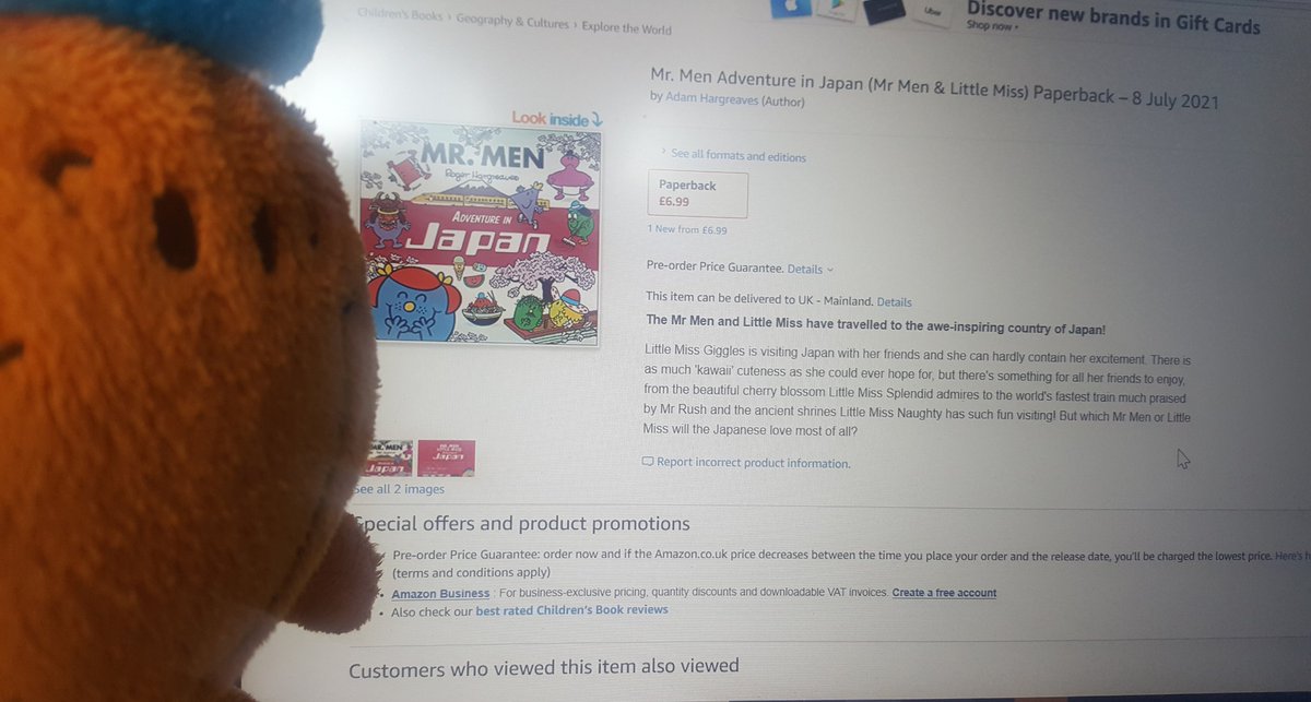 Mr_Tickle8's tweet photo. Hey look @InsideJapan a new book about @MrMenOfficial visiting Japan (but why the long wait?). I hope I am in it. I love tickling Japanese people. https://t.co/WJhYytSov8