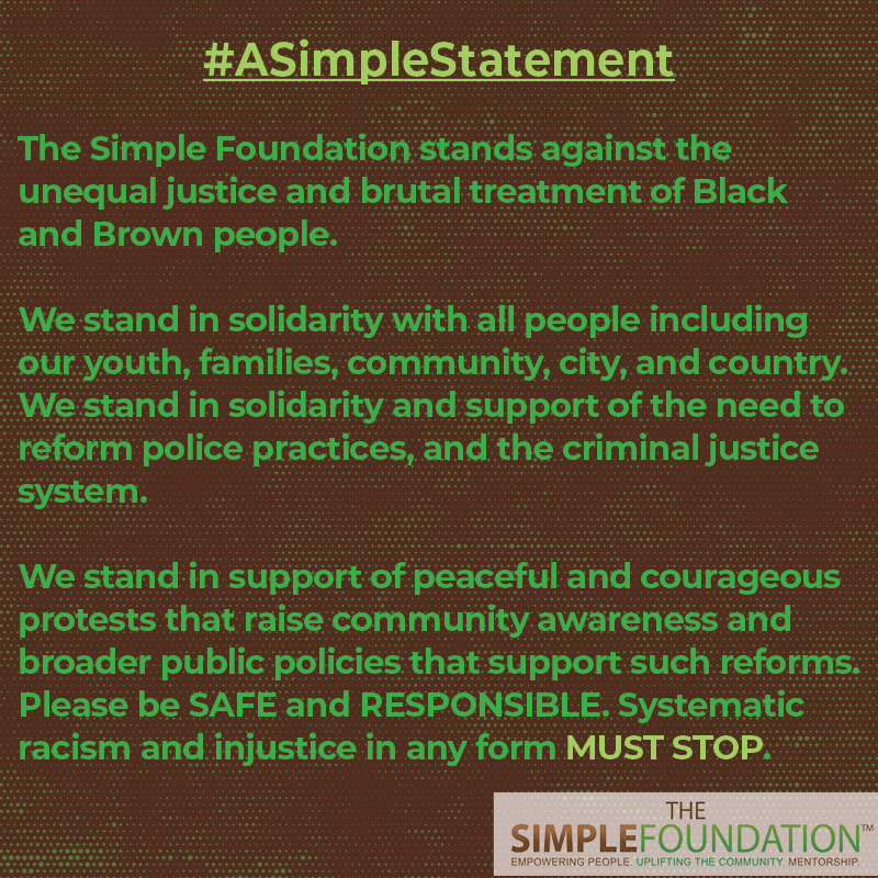 #ASimpleStatement #StandForJustice #BlackLivesMatter #WalkWithUs #GeorgeFloyd #JusticeForGeorgeFloyd #JamesScurlock
