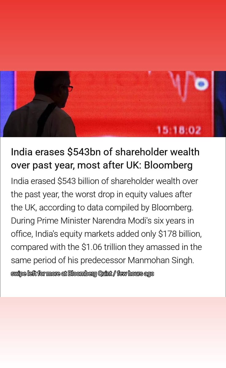 Anupbhatia7's tweet image. #Modi #ModiMadeDisaster 
#modieconomy #modicare 
Please see what&apos;s modi contribution to share market 
Unfortunately modi shah yogi wear blinkers 
They see no evil hear no evil and do no evil 
They are wolves in netaa clothing and by end of modi second term india will be destruct