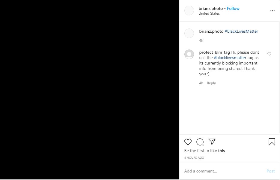blastbots's tweet image. I made a bot that leaves a comment on any solid images found in the #blacklivesmatter tag on IG. Hope this will help clear up the hashtag and allow info to be found easily. I might need help scaling it, will put on GitHub soon #BlackTechTwitter