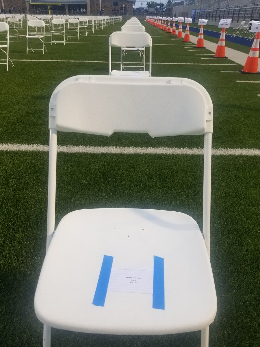 HawkNationHHS's tweet photo. Danielle Corn, youโre in seat 107... #Graduation2020 #classof2020 @HawkNationHHS #HendricksonHS https://t.co/ovbaf1tjL9 https://t.co/fo03hOND5J