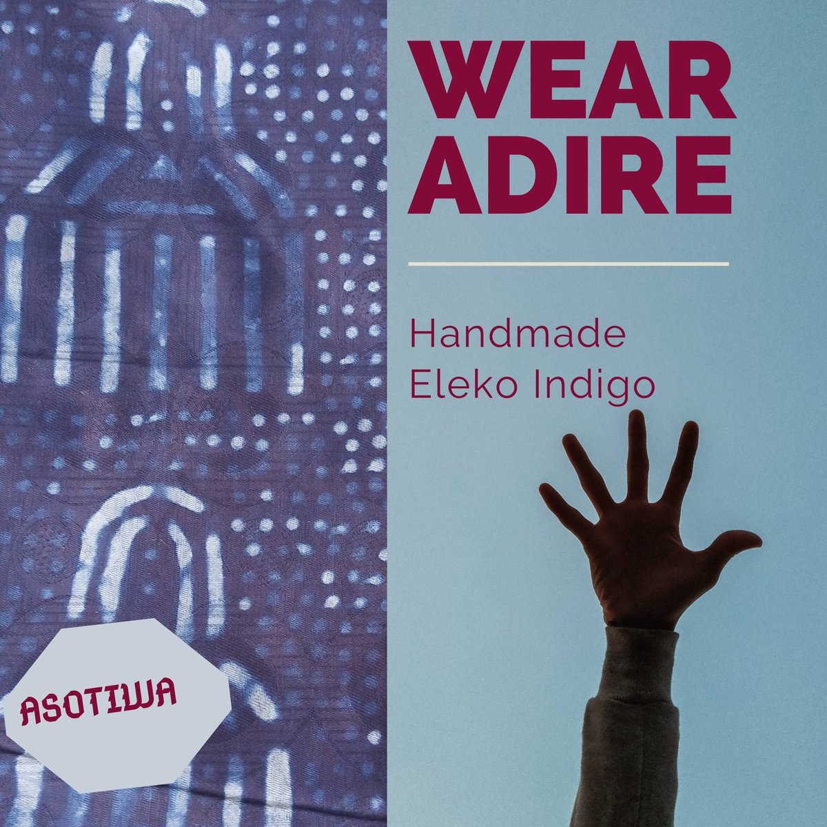 AsoTiwa's tweet photo. Traditional Eleko (starch resist) design. Handmade by local women on cotton fabric.
#adire #adireinlagos #africanart #asotiwa_adire #adireeleko #madeinafrica #batik https://t.co/EpXChJf0DC