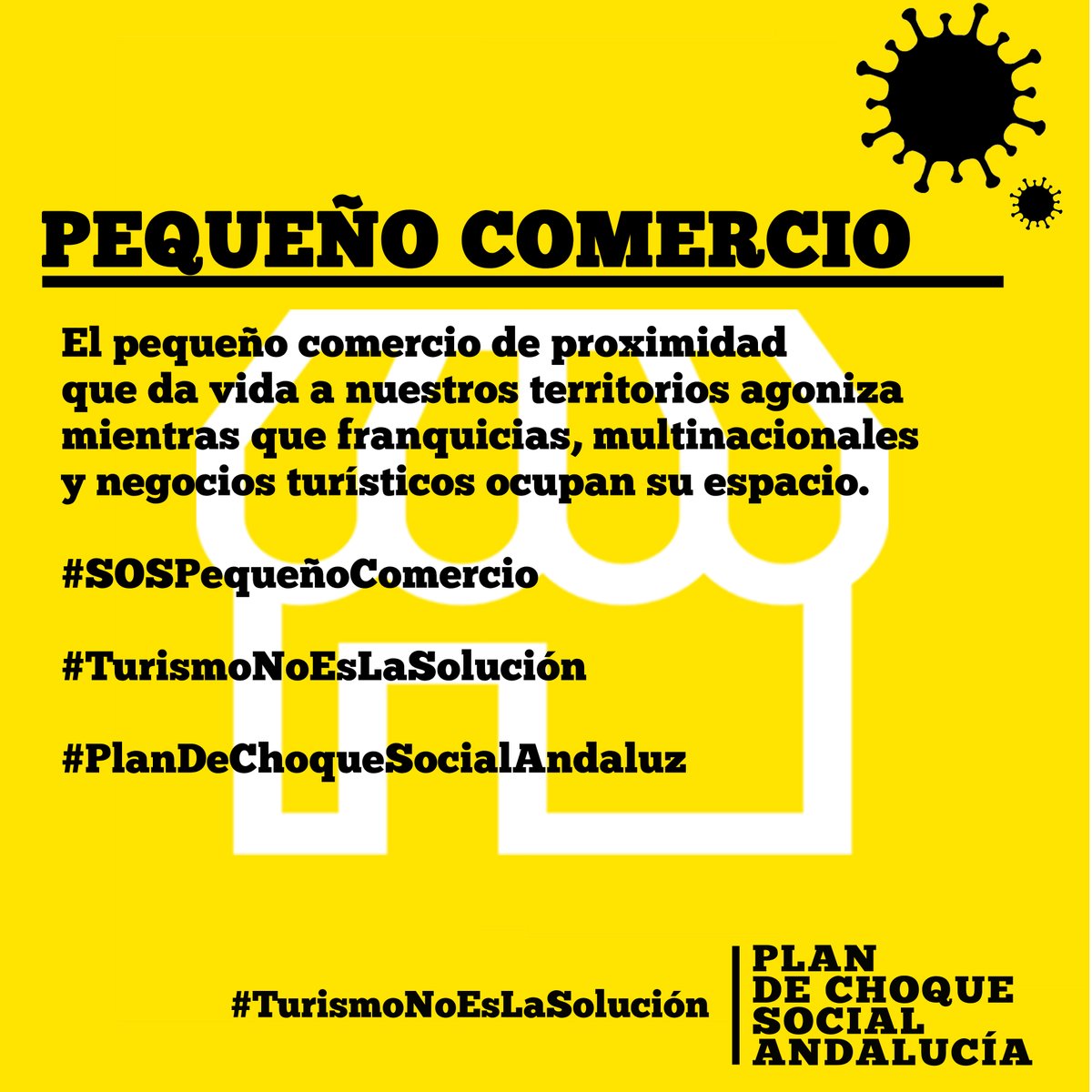 El pequeño comercio de proximidad que da vida a nuestros territorios agoniza mientras que franquicias, multinacionales y negocios turísticos ocupan su espacio. #SOSPequeñoComercio #TurismoNoEsLaSolución #PlanDeChoqueSocialAndaluz
