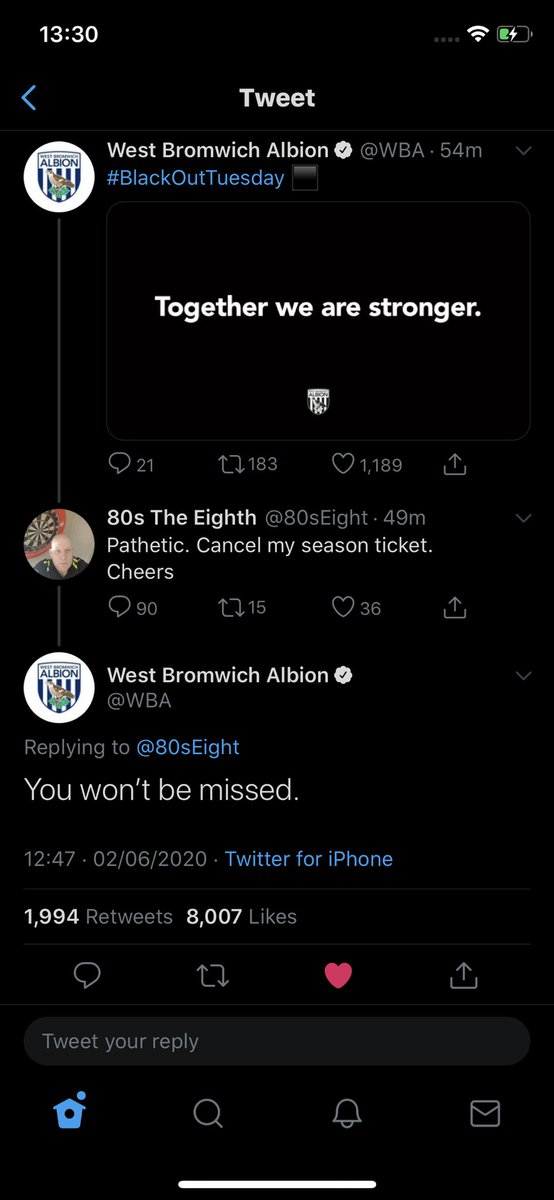 Well done @wba 👏🏻