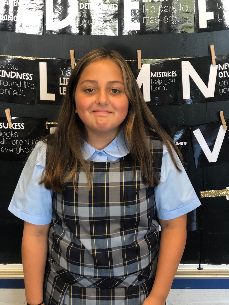 Stbrendandot's tweet photo. Grade 6 Shout-Out Day 18

Gianna will be attending Boston Latin Schoool.  Gianna is the school’s treasurer.  Gianna   hopes to be a veterinarian or a carpenter. 

Gianna’s advice to younger student’s is “get involved and to try out for things you wouldn’t normally try out for.” https://t.co/sjbXaOQKAQ