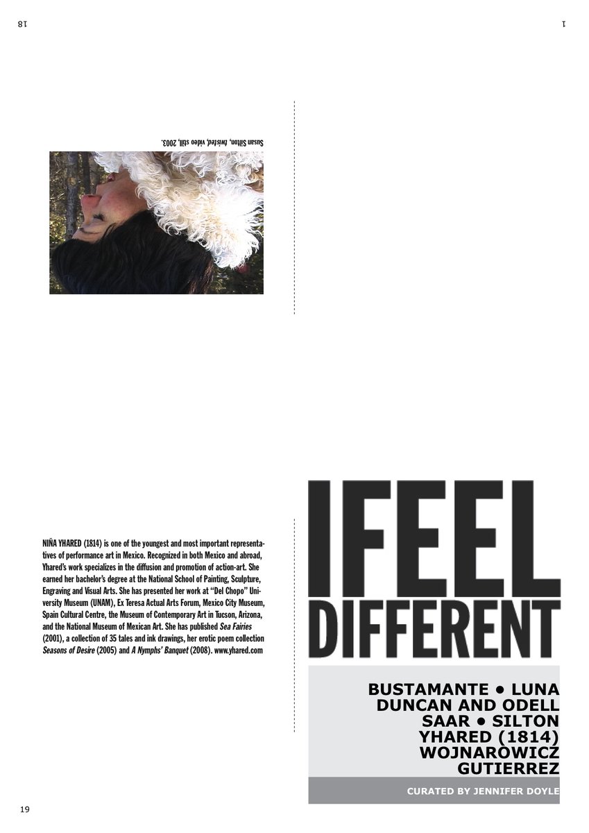 76. Today #FromTheArchives : "I Feel Different" by LACE <a href="/welcometolace/">LACE (Los Angeles Contemporary Exhibitions)</a> (2009) a catalogue for a group show #makingreading #zines #isolationinspiration diffusion.org.uk/?p=1730