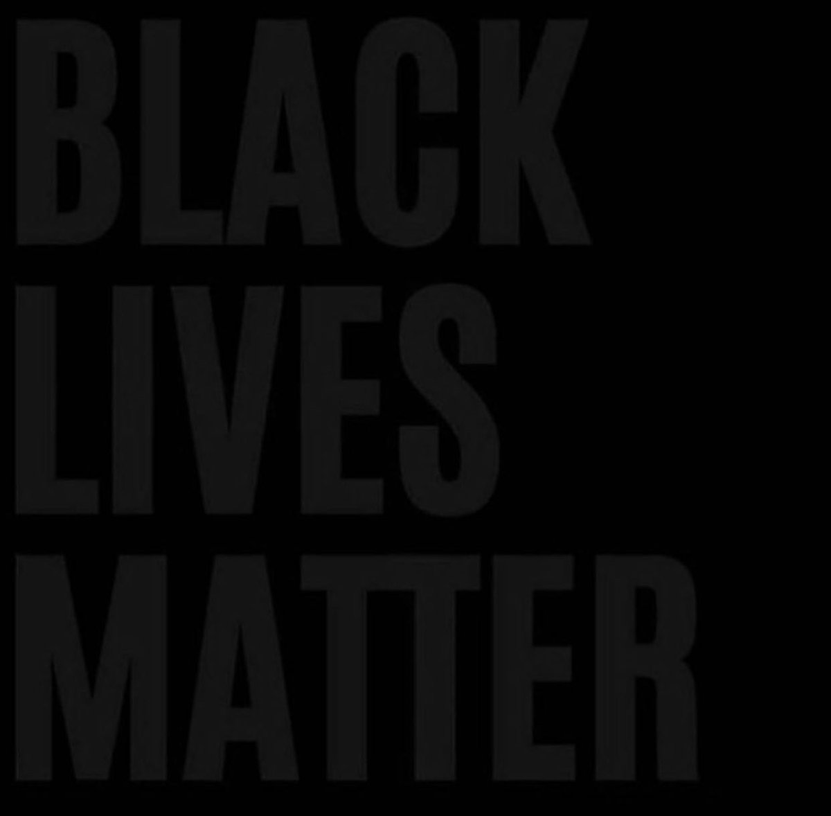 I stand in solidarity #BlackoutDay #BlackLivesMatter