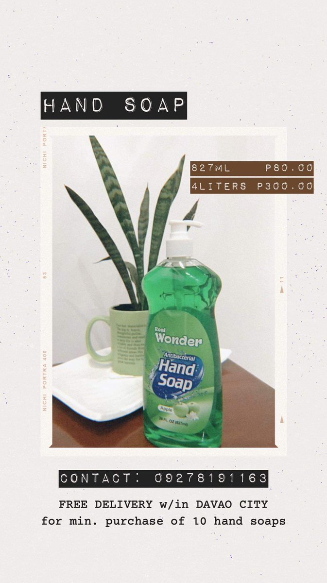 jaedee_06's tweet photo. Hello po, selling disinfectant and hand soap. Baka po may interested sa inyo https://t.co/GMYRuf3yLX