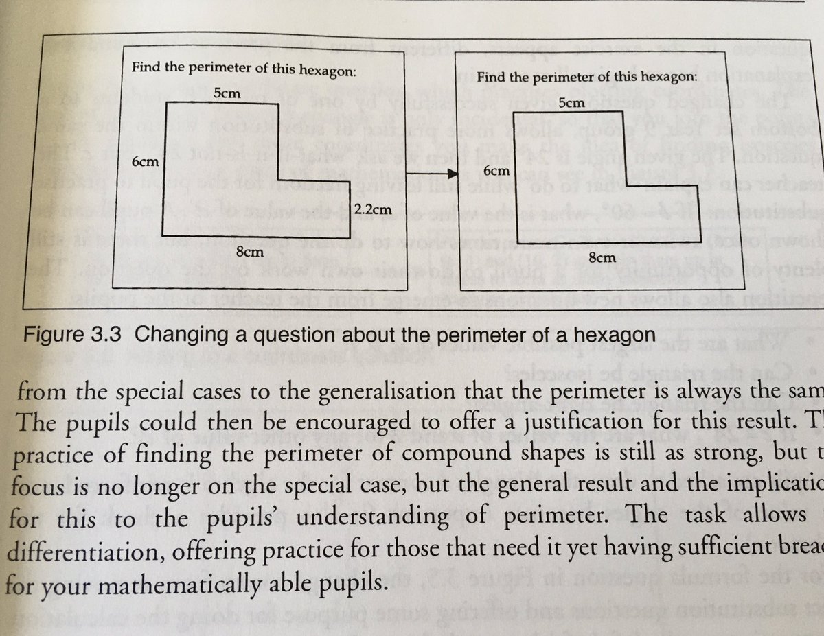 <a href="/SteveOs96582826/">SteveOsborn</a> <a href="/LearningMaths/">Richard Perring</a> Yes, I love the book ‘Adapting and Extending Secondary Mathematics Activities’ by Prestage and Perks - one of the first tasks I tried from that is below and changed the way I teach this topic - small change but made a big impact