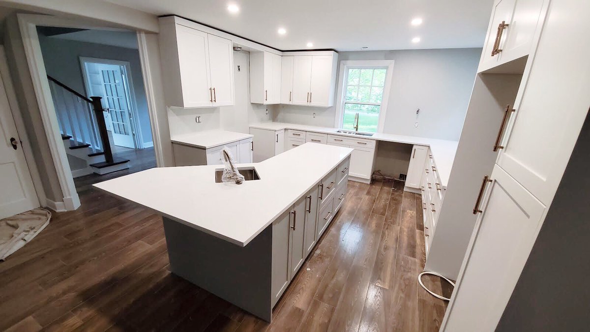 HfxLiving's tweet photo. Don’t let those angles frighten you! We got you covered #livingstonehfx
.
.
.
#stone #countertops #stonecountertops #quartz #quartzcountertops #kitchenremodel #kitchenrenovation #renovation #remodel  #kitchen https://t.co/OSZeGYNIgg