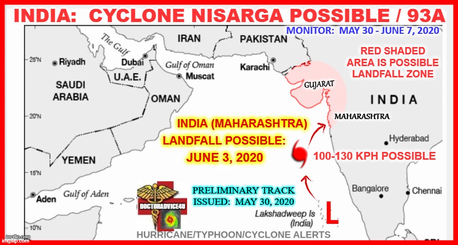GlobalCyclones's tweet photo. * #INDIA: #CycloneNisarga #Nisarga
- #NisargaCyclone #TCNisarga #TropicalCycloneNisarga #Gujarat #Maharashtra #Mumbai #Goa #Surat #Nashik #Ahmedabad #Navsari #Vapi #Janagadh #Diu #Mahuva #Porbandar #Somnath #Bhavnagar #Dwarka #Pune
BLOG/MAPS/SATLoop
https://t.co/AX08RPltSB https://t.co/Lvwi8rDUgS