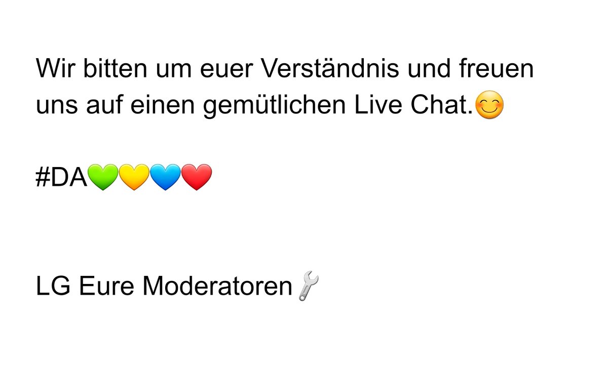DAModeratoren's tweet image. Einen schönen Nachmittag liebe #DA

Wir haben ein mal die Regeln des LCs aktualisiert. 

Für Fragen sind wir natürlich offen😊

LG 🔧