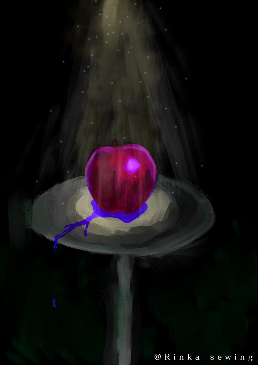 Yainka デジタルの練習で描いたりんごが 最終的にこうなりました 私的には 緑の方が好きです イラスト りんご 林檎 デジタルイラスト デジタル 油絵風 毒りんご 毒林檎 T Co Pvcshskji6 Twitter