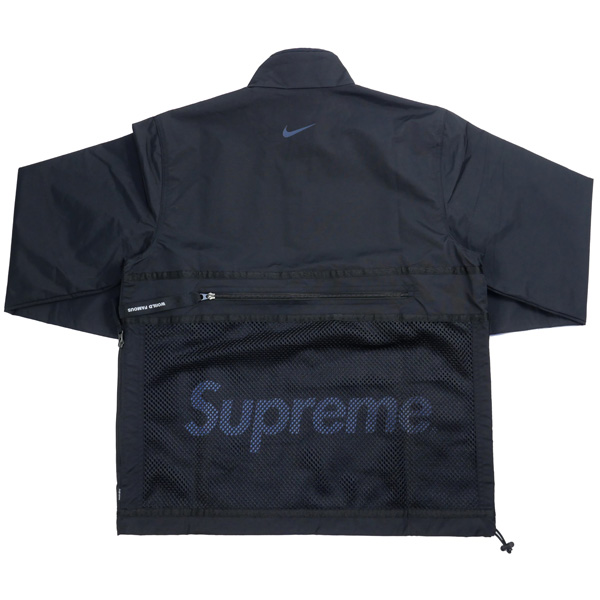 supreme nike trail running jacket black