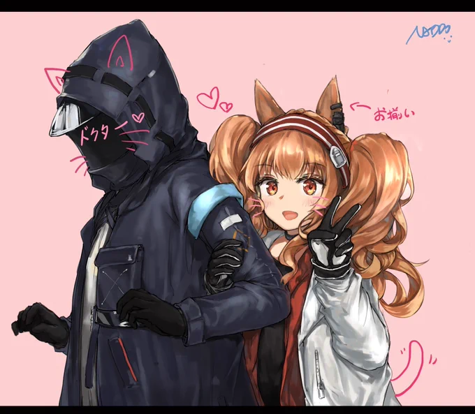 ドクターとあたし #明日方舟 #Arknights #アークナイツ #安洁莉娜 #Angelina https://t.co/6bM3jpXIkU 