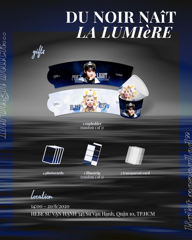 miraclesoul97's tweet photo. 𝗗𝘂 𝗡𝗼𝗶𝗿 𝗡𝗮𝗶̂𝘁 𝗟𝗮 𝗟𝘂𝗺𝗶𝗲̀𝗿𝗲

A small event to celebrate JinSoul's birthday in Vietnam
💙

📆 Time: 14:00 - 18:00 on June 20th, 2020
🏡 Place : Hebe Tea Sư Vạn Hạnh

#𝗗𝘂𝗡𝗼𝗶𝗿𝗡𝗮𝗶̂𝘁𝗟𝗮𝗟𝘂𝗺𝗶𝗲̀𝗿𝗲 🖤🤍
#HappyJinSoulDay 💙
#MiracleSoul 
#진솔 #JINSOUL https://t.co/y3rUs5dYMx