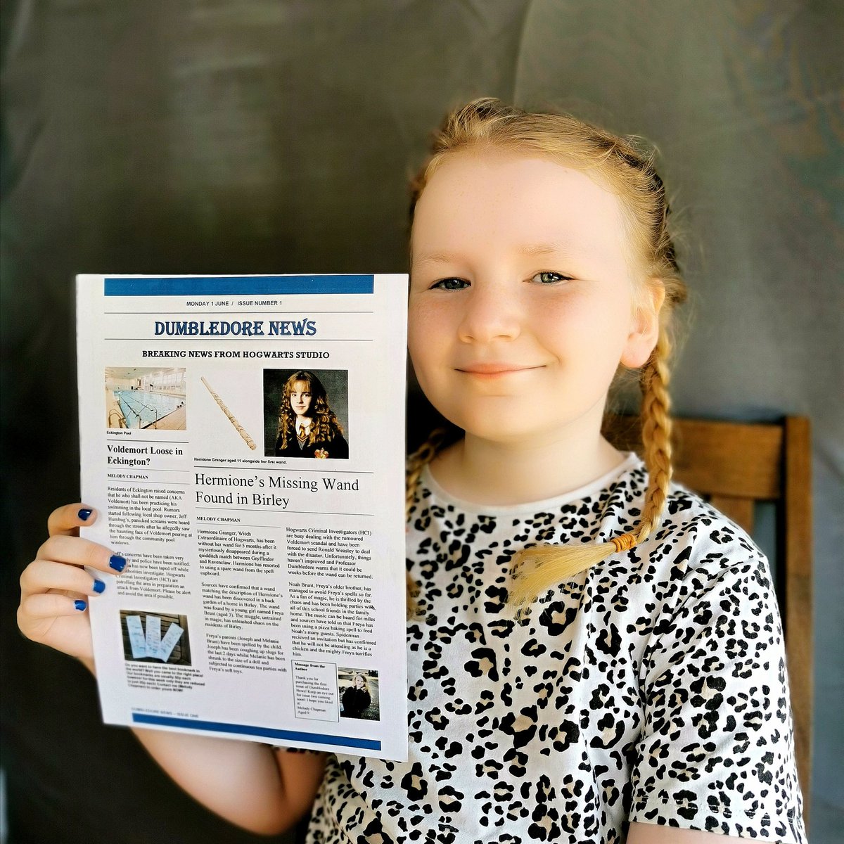Melody has been finding creative ways to earn more spending money by creating and selling her own newspaper! The first issue was a huge success. 🗞️🎉<a href="/HalfwayJunior/">Halfway Junior School</a>