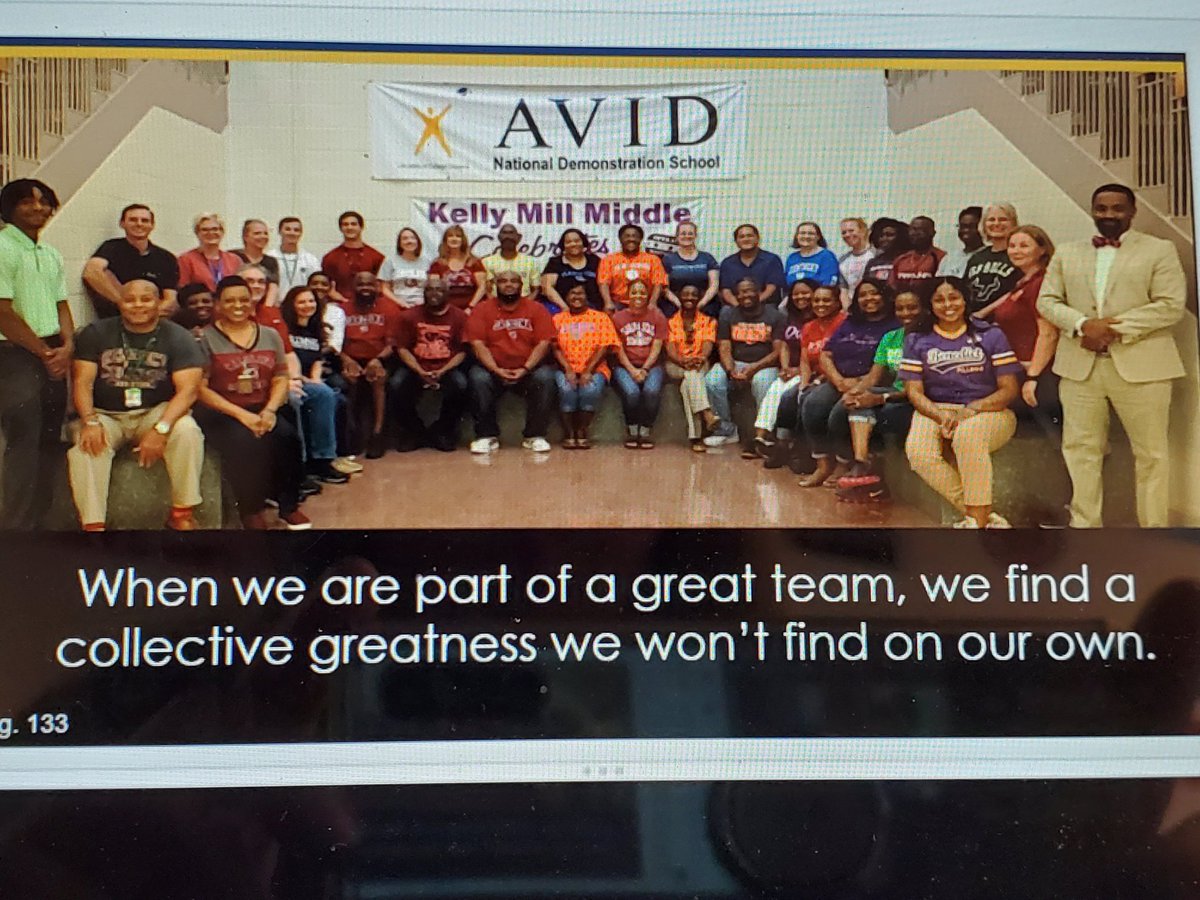When your PREMIER @tlcsbe leads the Admin book study with a Virtual 4 Corners and offers choice via college logos or personal pics... @KMMPMPanthers has the BEST leadership! @AVID4College @mark1_sims @RichlandTwo @DrBaronDavis #PremierStartsHere #AVIDSchoolwide