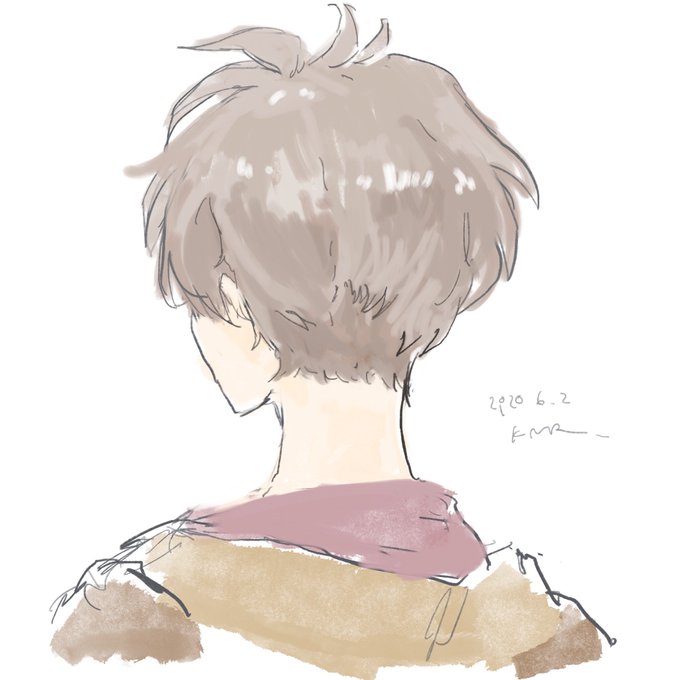 後頭部のtwitterイラスト検索結果 古い順