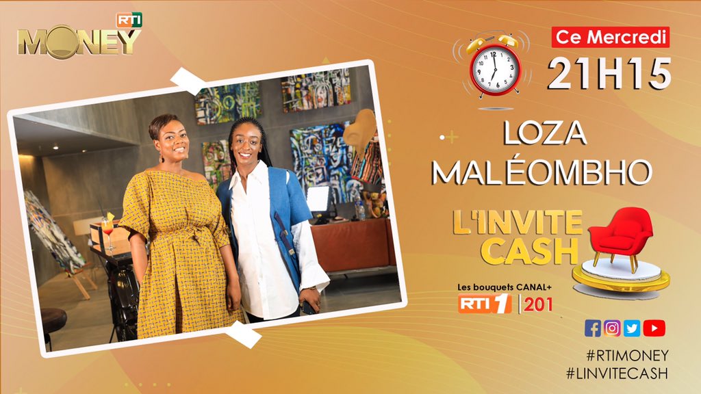 Hello hello !

La styliste ivoirienne 💃🏻<a href="/lozamaleombho/">Loza Maléombho</a> sera l’invitée de Justine Tayou Diouf cette semaine dans votre émission #RTIMONEY sur la #RTI1. 

Ne manquez pas !!! 😉

 #magazine #rtimoney #rti #guest #loza #mode #fashiondesigner