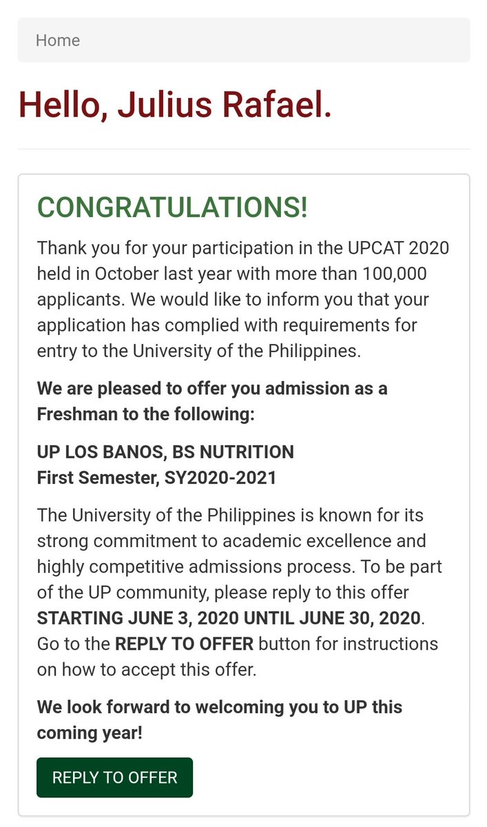 jlsrflch's tweet photo. ✅ DOST Scholarship
✅ PLMAT
✅ UPCAT
✅ PUPCET

Thank you Lord! 😭🙏 https://t.co/eB0iekRCeu