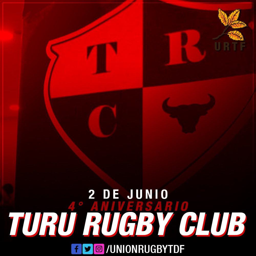 En el día de la fecha saludamos a Turú Rugby Club en su cuarto aniversario.