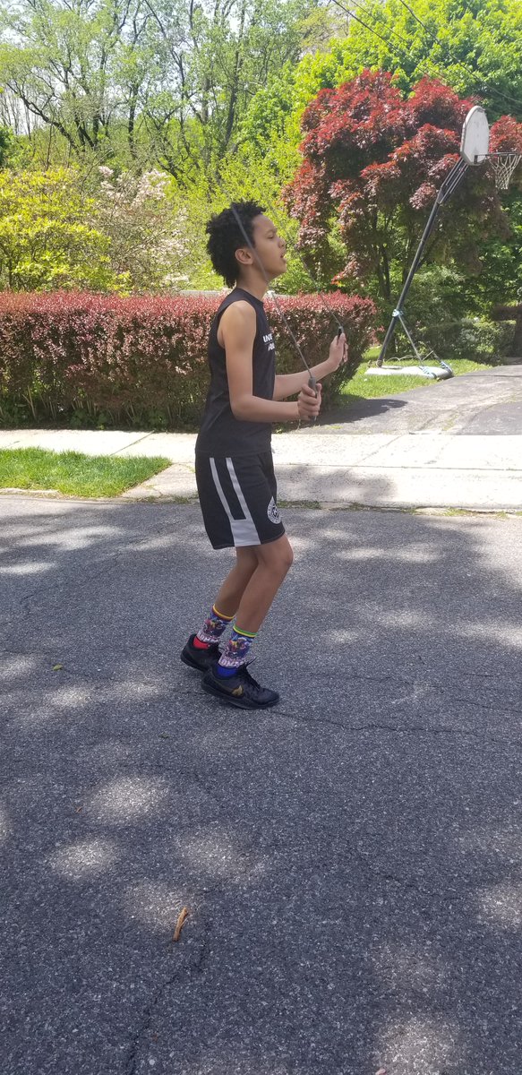 ICS_PE's tweet image. PE at Home: Josh staying in shape for Basketball