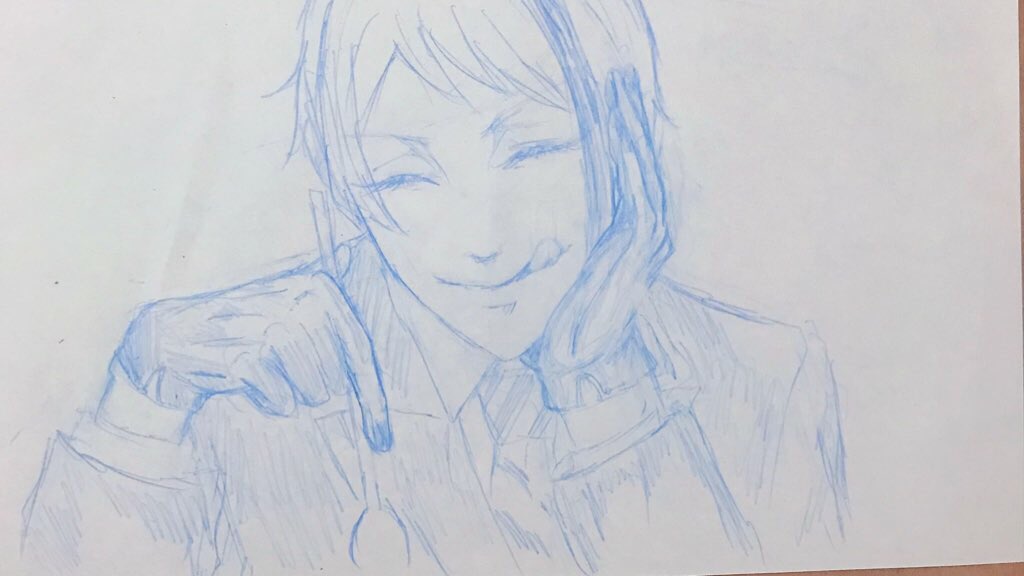 最近描いた食事する双子です 