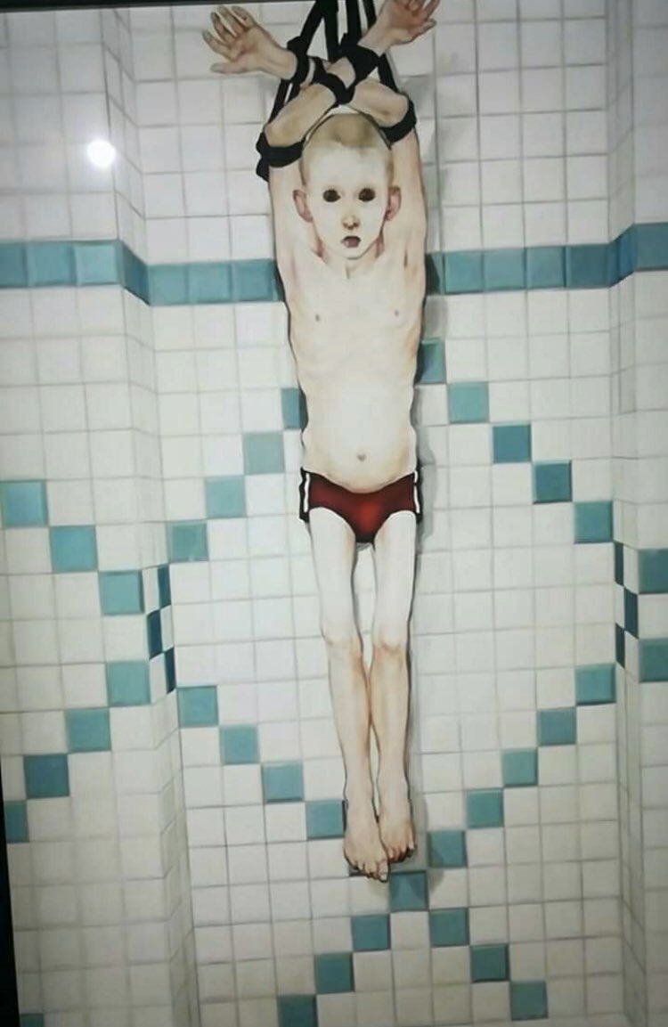 gerardviirgilii's tweet photo. #anonymus estas fueron algunas de las pinturas que encontraron en casa de Jhon podesta. Pinturas que representan el maltrato, manipulación y esclavizacion de niños  #PizzaGate #anonymus #anonymus https://t.co/TuZ4A2Z2aK