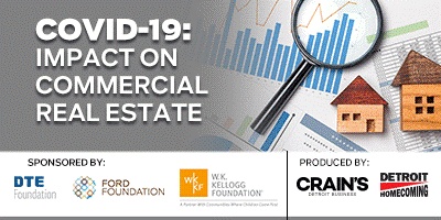 DDavisIntDesign's tweet image. What will happen to #Detroit&apos;s #CommercialRealEstate boom in this new normal? Complimentary webcast from @crainsdetroit on Wed 6/14 @ 4p ET. Panel includes: @SpaceLabDetroit @HowardDavisDD @BOMA_Detroit and moderator @kirkpinhoCDB 

Register: attendee.gotowebinar.com/register/48131… #CREDetroit
