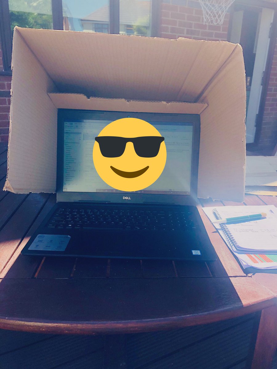 emmahughes2201's tweet photo. Committed to coming back to work, but also fully committed to topping up my furlough tan before the rain arrives! ☀️☔️ #wfhhack https://t.co/oLlcYwYO7u