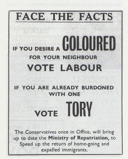 Racist sloganning during election campaigns, history has a way of repeating itself...