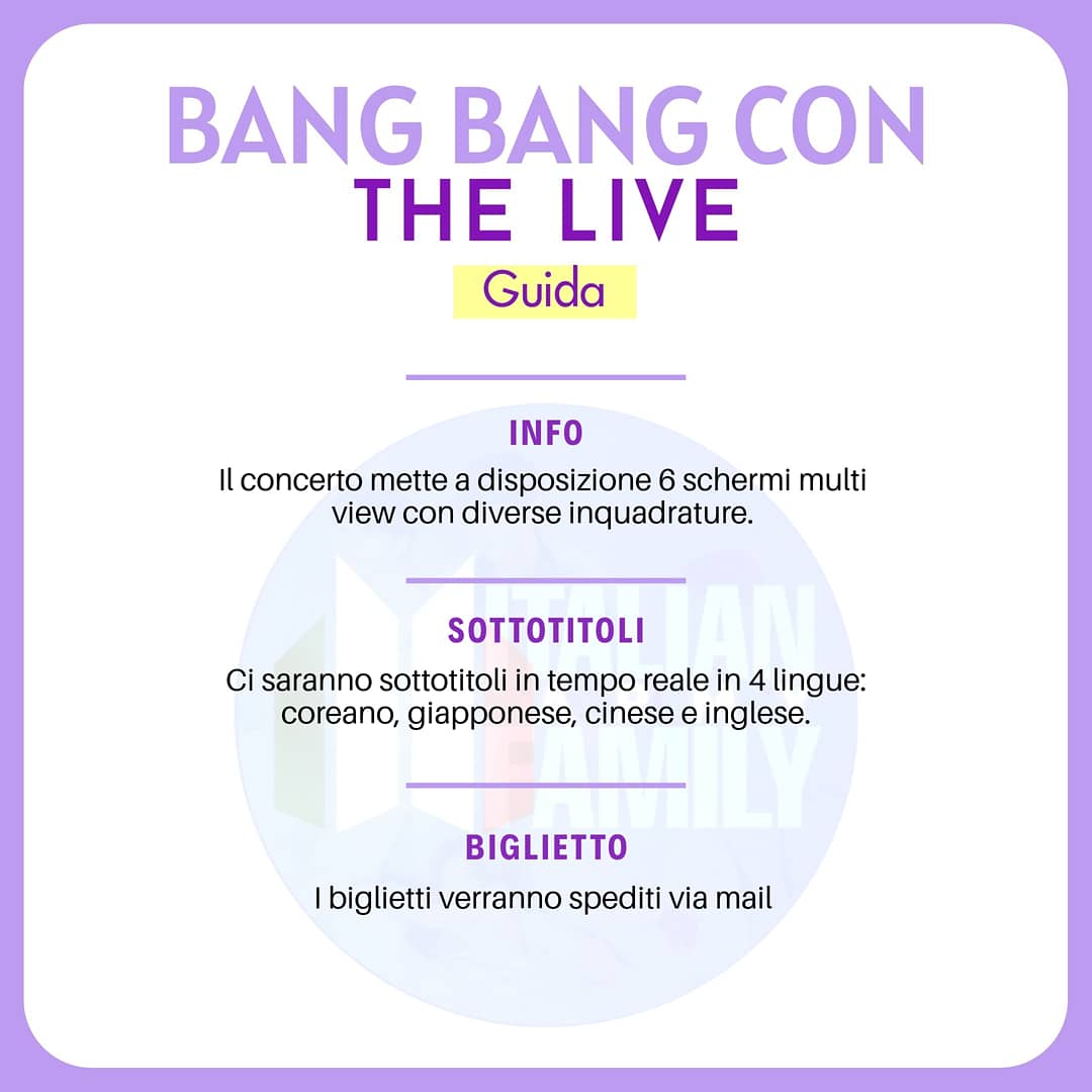 Italian Army Family On Twitter Visti I Numerosi Dubbi Che Ci Avete Posto Abbiamo Preparato Questa Guida Sul Bangbangcon Thelive Di Questo 14 Giugno Speriamo Vi Sia Utile Buona Lettura Https T Co Y43qs3vjrb