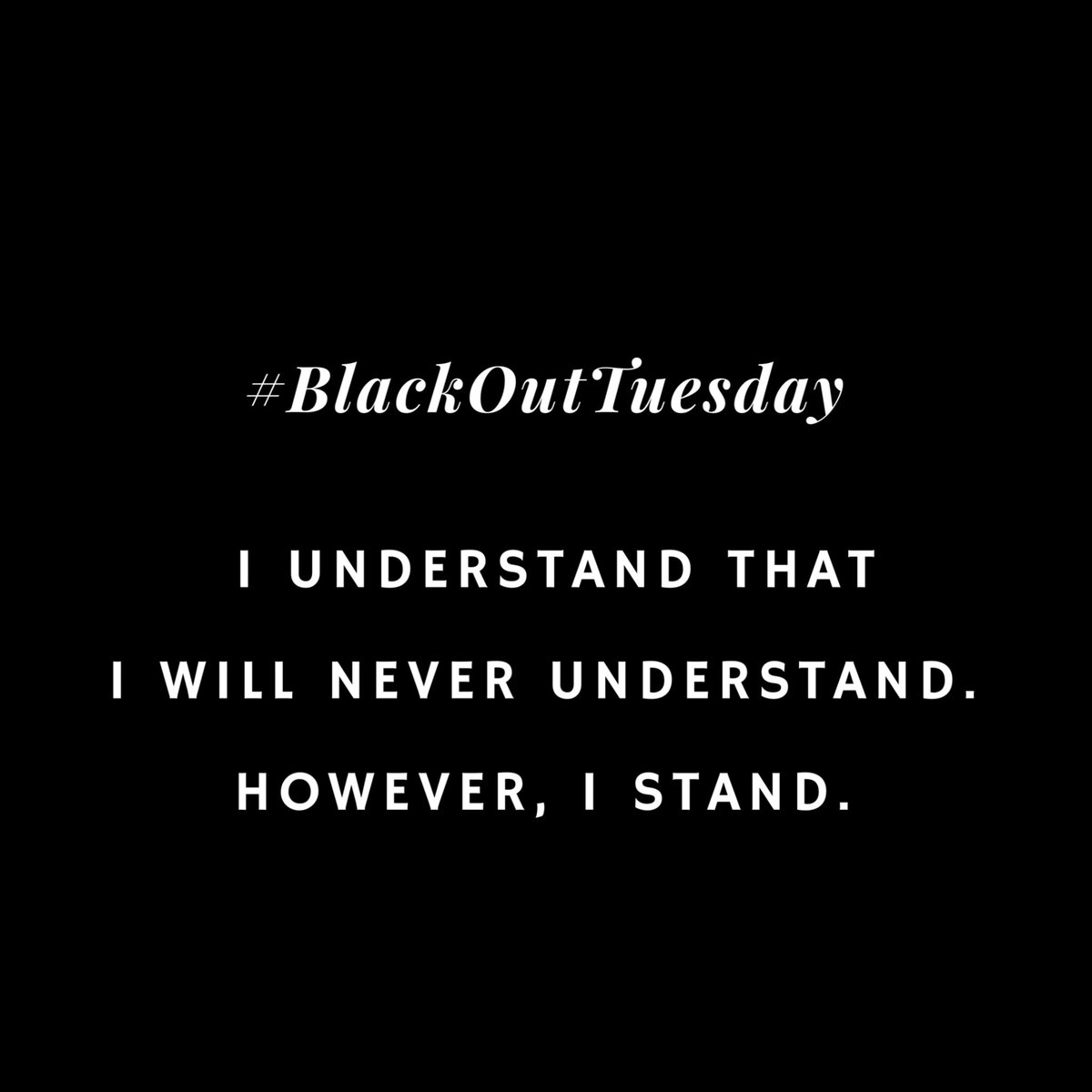 #blackouttuesday #istand