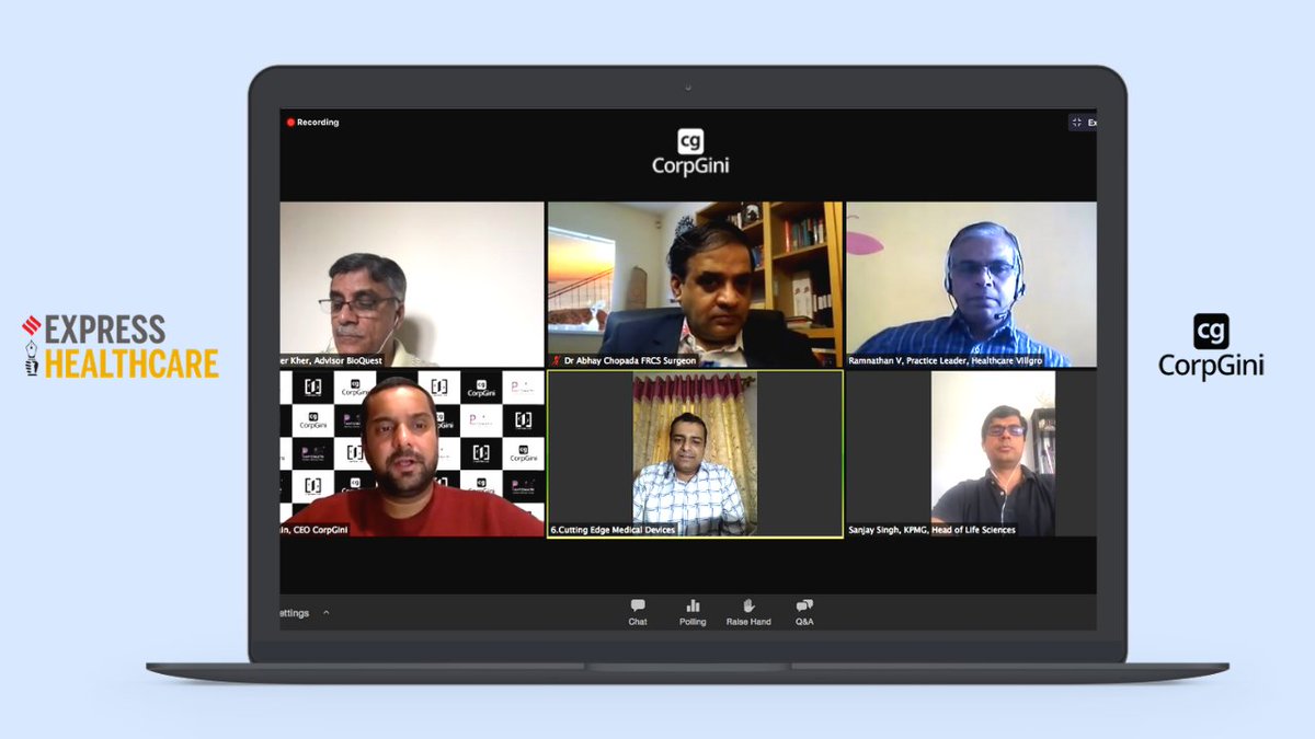 CorpGini's ‘The Future of #Healthcare, #Pharma &amp; Allied Industries’ #virtual panel series conducted.

Thanks for the mention <a href="/IndianExpress/">The Indian Express</a> !

#startups #solutionsforcovid19 #innovations #startup #pharmaceuticals #corpgini

More at: expresshealthcare.in/news/the-futur…