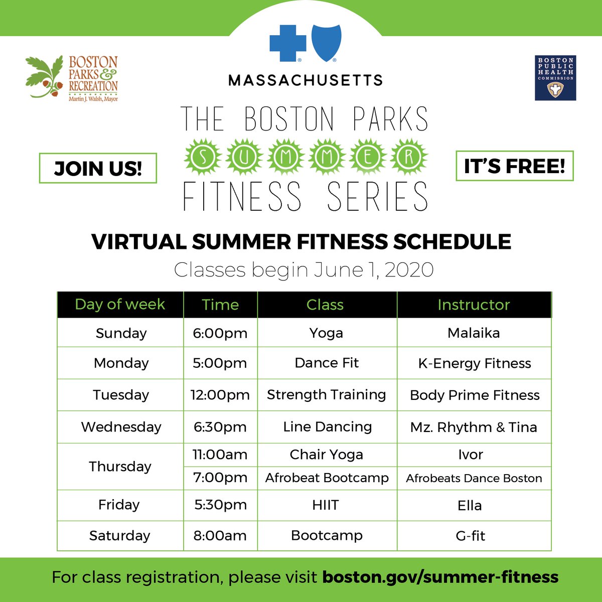 Boston Public Health On Twitter Missing Your Gym Or Your Fitness Studio Want To Get Some Exercise We Kicked Off Our Free Virtual Summer Fitness Series This Week Join Us For Yoga