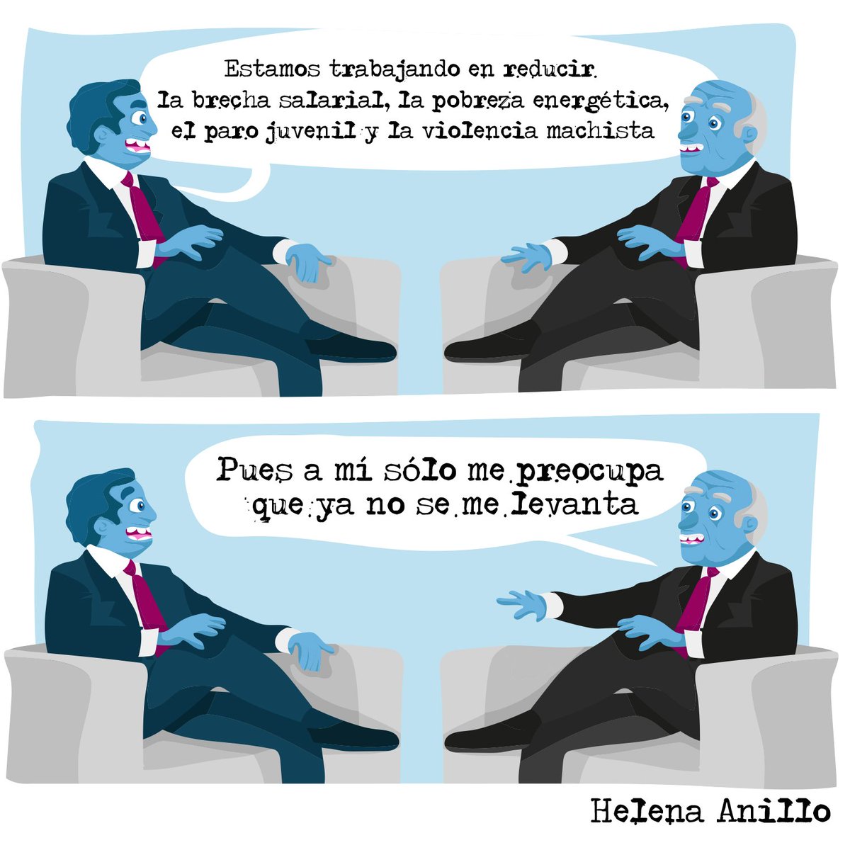 Helena67603485's tweet photo. Prioridades
#politica #PoliticaUtil #politicos #politicasocial #disfuncionerectil #comic #ilustracion #ilustrado #tiracomica https://t.co/wRQYWQ6uKV