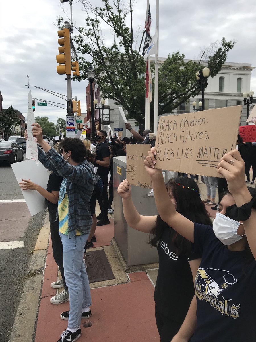 Protest in Freehold draws close to 200 #GeorgeFloyd