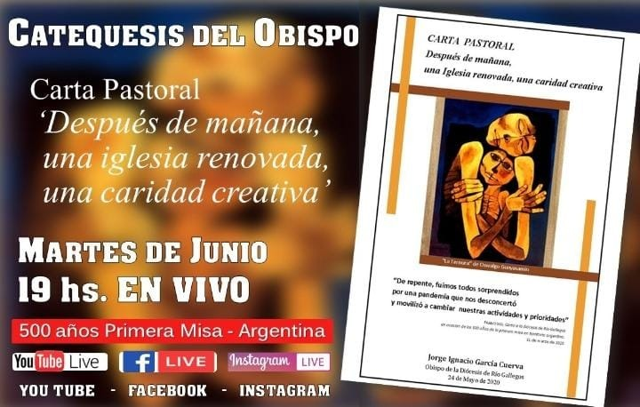 DiocesisRGL's tweet photo. 📌Para agendar!
#Catequesis del Obispo sobre la Carta Pastoral "Después de mañana una Iglesia renovada, una caridad creativa"
✅TODOS LOS DÍAS MARTES DEL MES DE JUNIO A LAS 19 hs. https://t.co/nPgWyFgCMF