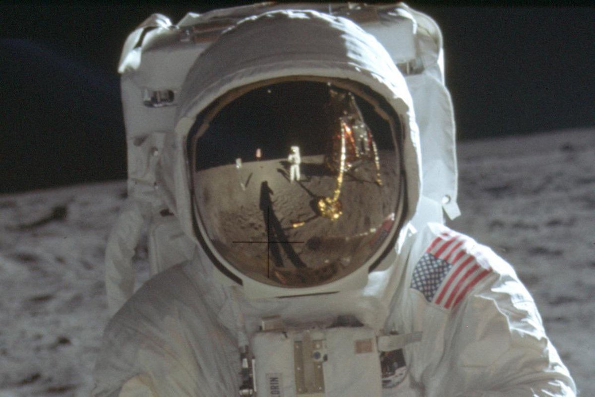 TheRealBuzz's tweet image. "We came in peace for all mankind.”
