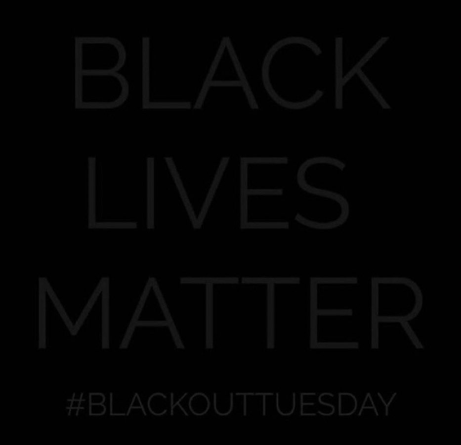 “Equal rights for others does not mean less rights for you. It’s not pie”.... May I not understand what some are going through I will always be here for help and support #BlackOutDay2020 #BlackLivesMattter