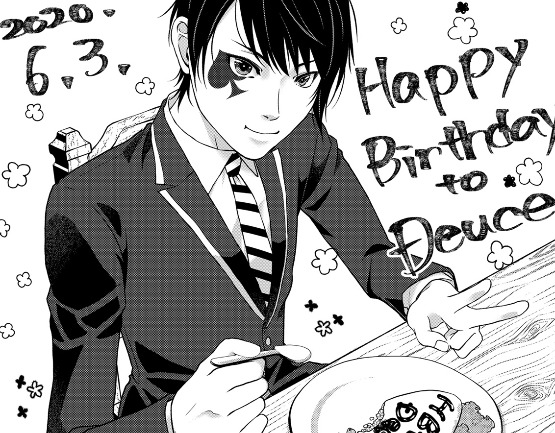 #デュース・スペード誕生祭2020 
デュースお誕生日おめでとう!!!!!!!!!!!!!!!!!!!!
間に合っ…………てないな!!!!!???? 