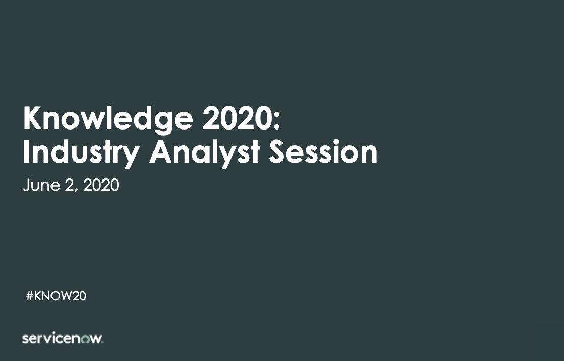 rwang0's tweet image. MyPOV: hope this is live not pre-recorded.

totally missing the humidity in orlando today. 

 @servicenow #Knowledge2020